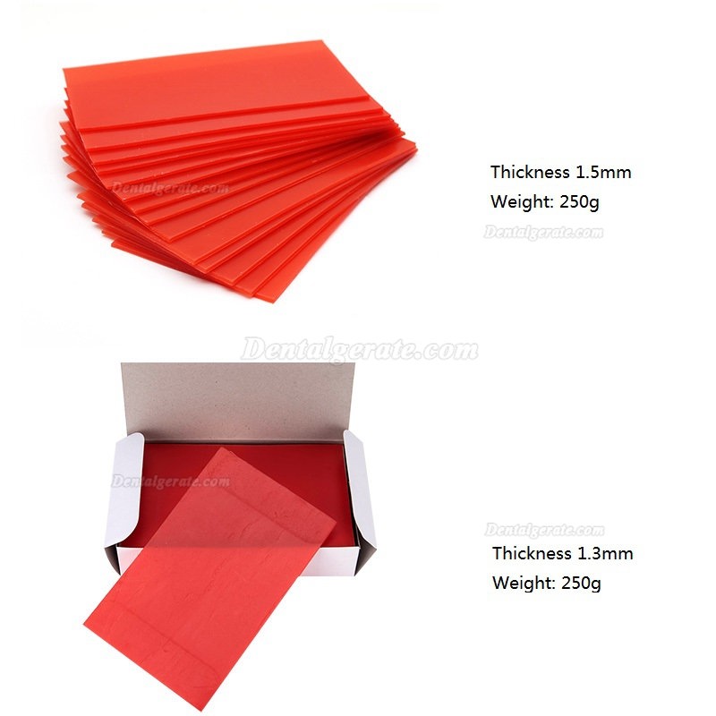 5 Box Dental Lab Basisplatte Wachs Kieferorthopädische Basisplatte Rote Utility-Wachsblätter 5 Box Dental Lab Basisplatte Wachs Kieferorthopädische Basisplatte Rote Utility-Wachsblätter