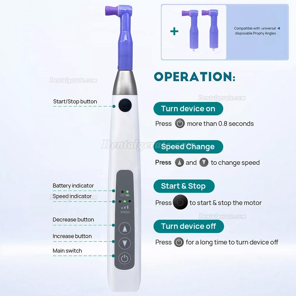 Betterway I-Prophy dental elektrisches kabelloses prophylaxe handst&uuml;ck
