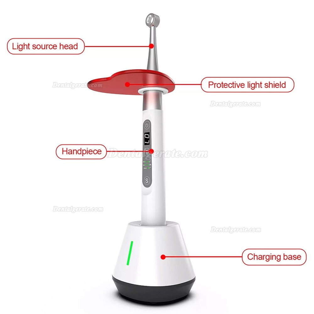 Betterway C25 Plus Kabelloses dental polymerisationslampe mit flexiblem Kopf