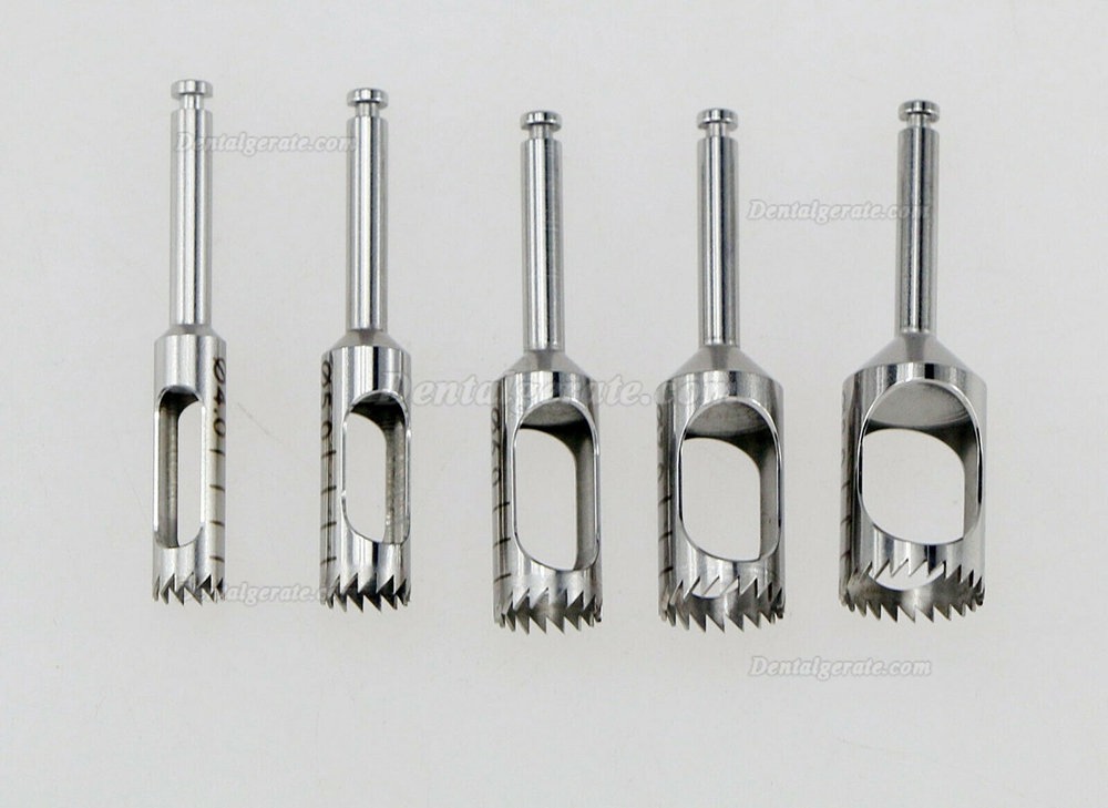 5Pcs/Kit Trephine Zahnimplanatat Chirurgie Knochentransplantationsbohrer Chirurgischer Bohrer & Halter 5Pcs/Kit Trephine Zahnimplanatat Chirurgie Knochentransplantationsbohrer Chirurgischer Bohrer & Halter