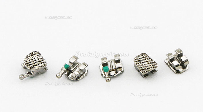 5 Packungen Dental Kieferorthop&auml;dische Metall Bracket St&auml;nder Mini Roth 0.022 345 Haken 100 St&uuml;cke