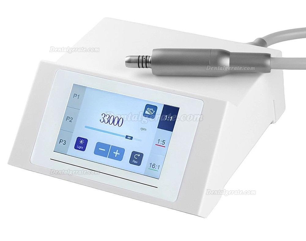 B&uuml;rstenloser Motor f&uuml;r Zahnrestaurationen (Touchscreen, 4-Loch-Anschluss, einstellbare Drehzahl)