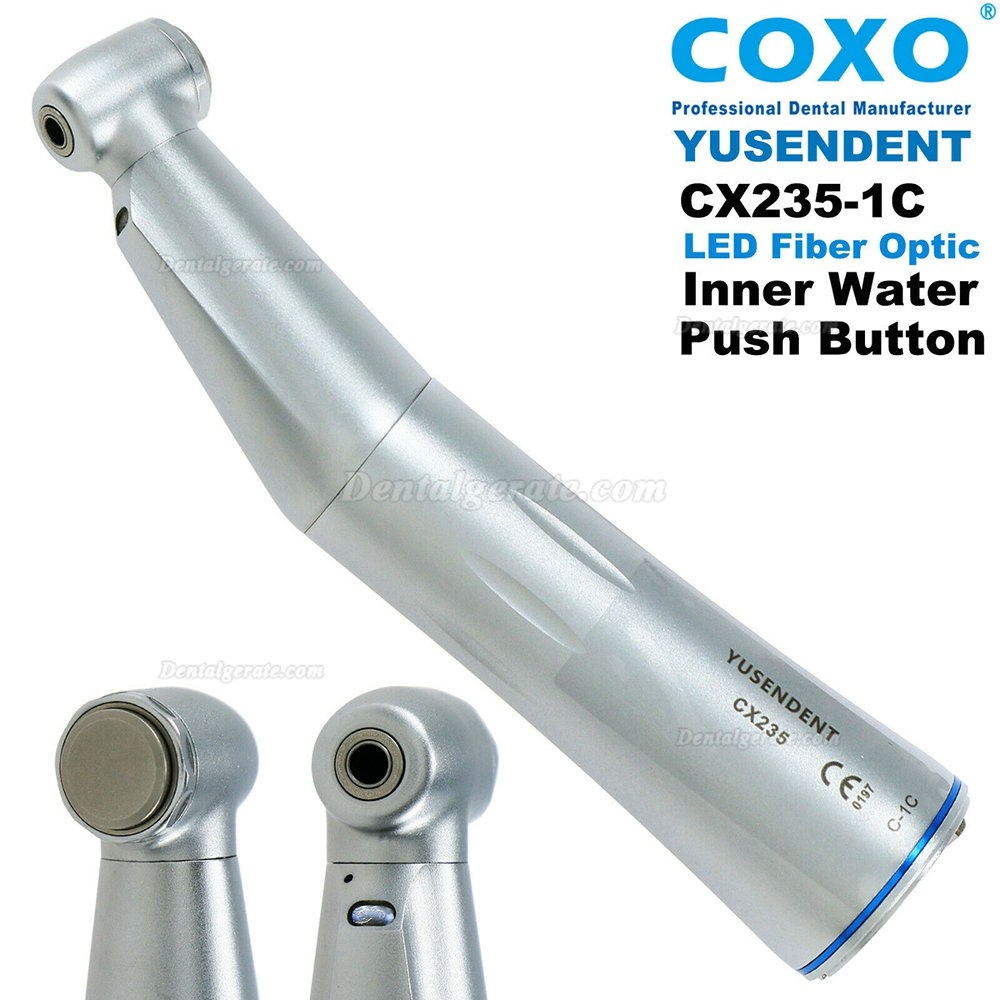 YUSENDENT Dental LED Elektrischer Mikromotor + COXO CX235C-1C 1: 1 Winkelstück Handstück YUSENDENT Dental LED Elektrischer Mikromotor + COXO CX235C-1C 1: 1 Winkelstück Handstück