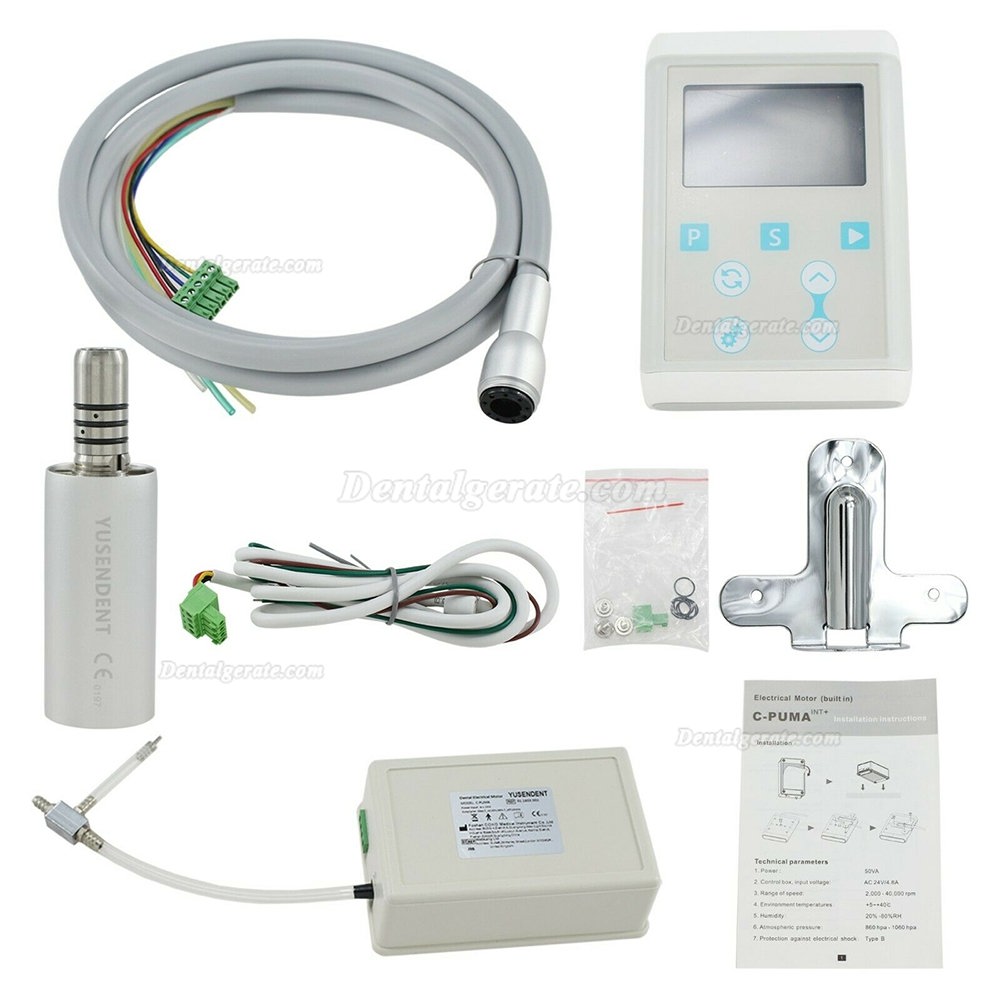 YUSENDENT C-PUMA INT+ Dental Eingebauter Elektromotor + CX235C7-1 1:5 Glasfaser Rotes Winkelstück YUSENDENT C-PUMA INT+ Dental Eingebauter Elektromotor + CX235C7-1 1:5 Glasfaser Rotes Winkelstück