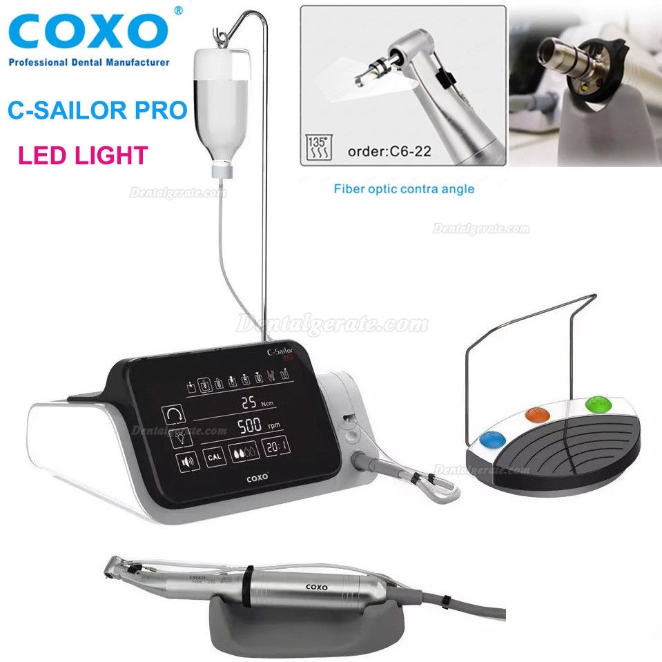 Yudendent COXO Zahnimplantatsystem C-Sailor Pro Bürstenloser Chirurgischer Motor LED-Faseroptik Yudendent COXO Zahnimplantatsystem C-Sailor Pro Bürstenloser Chirurgischer Motor LED-Faseroptik
