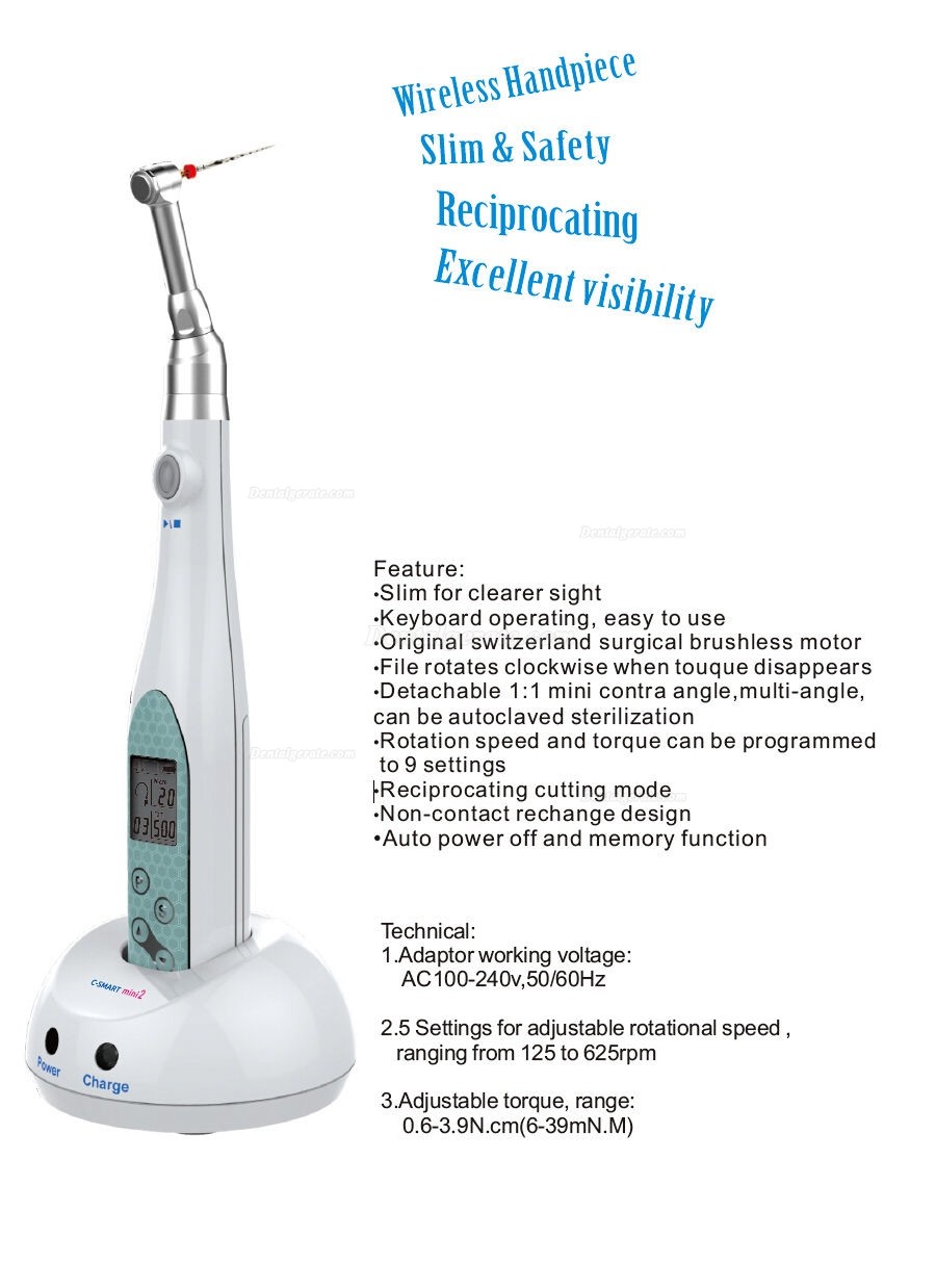 YUSENDENT C-Smart Mini 2 Schnurloses endodontisches Micromotor Endo Mate Handstück YUSENDENT C-Smart Mini 2 Schnurloses endodontisches Micromotor Endo Mate Handstück