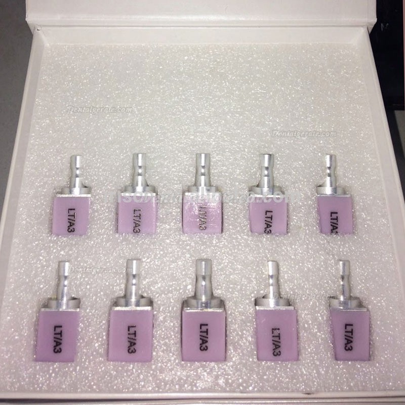 5 Stück C14 LT CAD/CAM Niedrig Durchscheinend Lithiumdisilikat Glaskeramik für Dentalfurniere und Frontzähne 5 Stück C14 LT CAD/CAM Niedrig Durchscheinend Lithiumdisilikat Glaskeramik für Dentalfurniere und Frontzähne