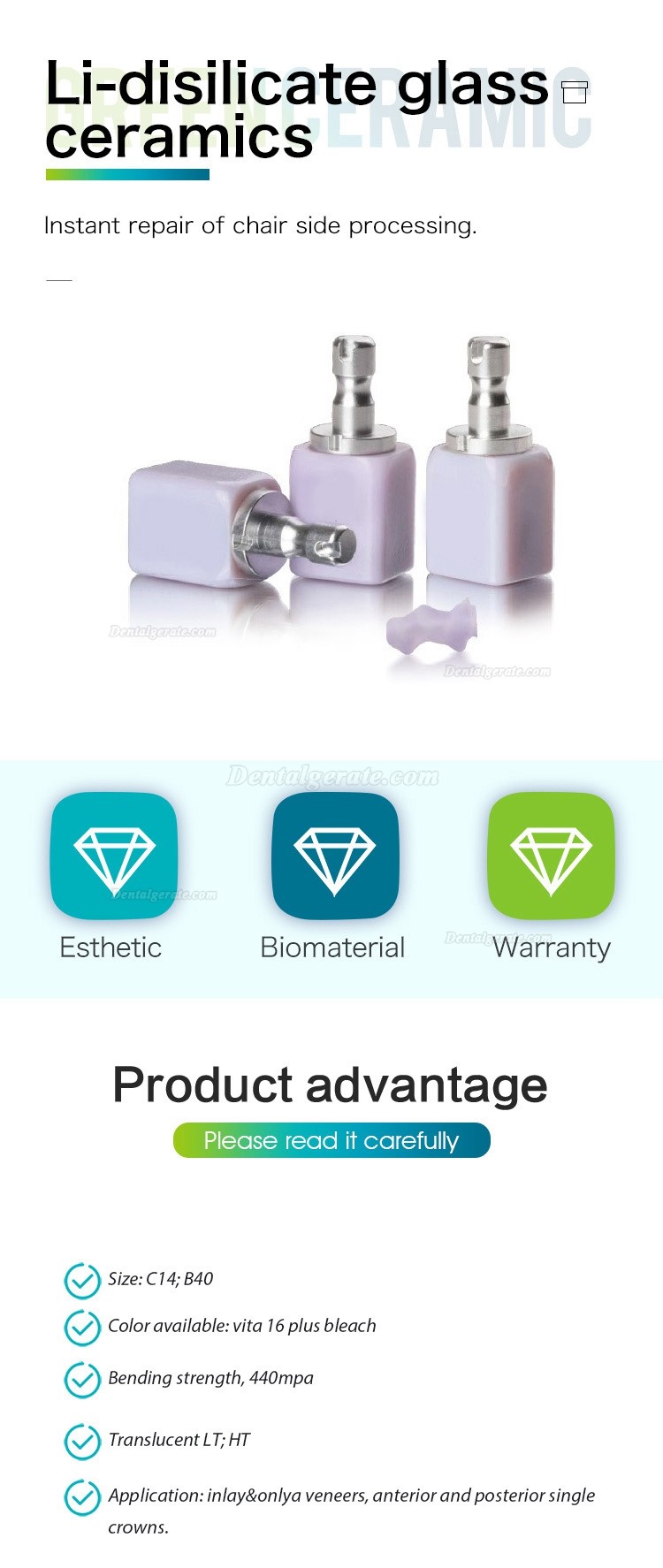 5 Stück C14 LT CAD/CAM Niedrig Durchscheinend Lithiumdisilikat Glaskeramik für Dentalfurniere und Frontzähne 5 Stück C14 LT CAD/CAM Niedrig Durchscheinend Lithiumdisilikat Glaskeramik für Dentalfurniere und Frontzähne