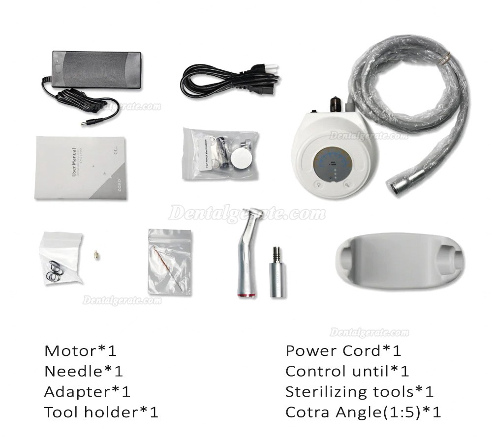 COXO C-PUMA Mini Endodontischer Mikromotor mit 1:5 Rot Winkelst&uuml;ck