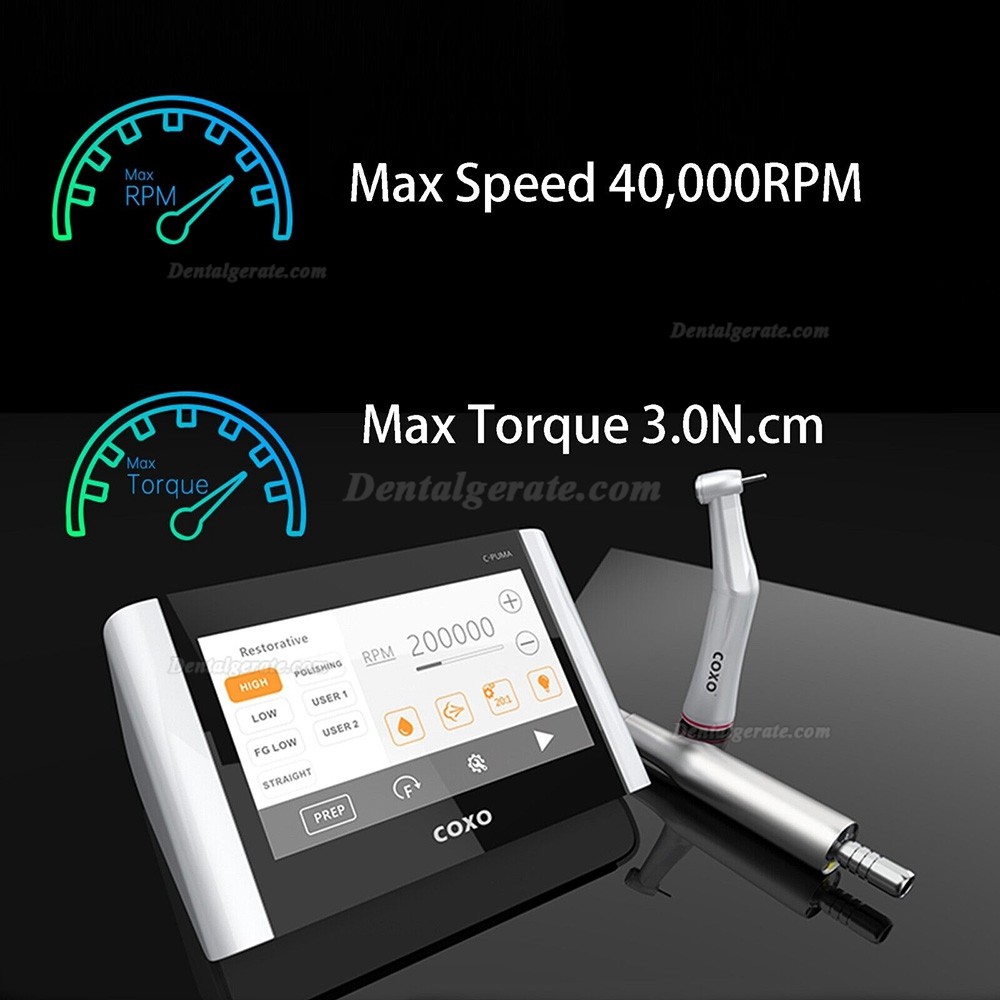 COXO C-PUMA Master Kit de endodontische motor (con contra&aacute;ngulo 1:5 + contra&aacute;ngulo endodoncia 6:1)