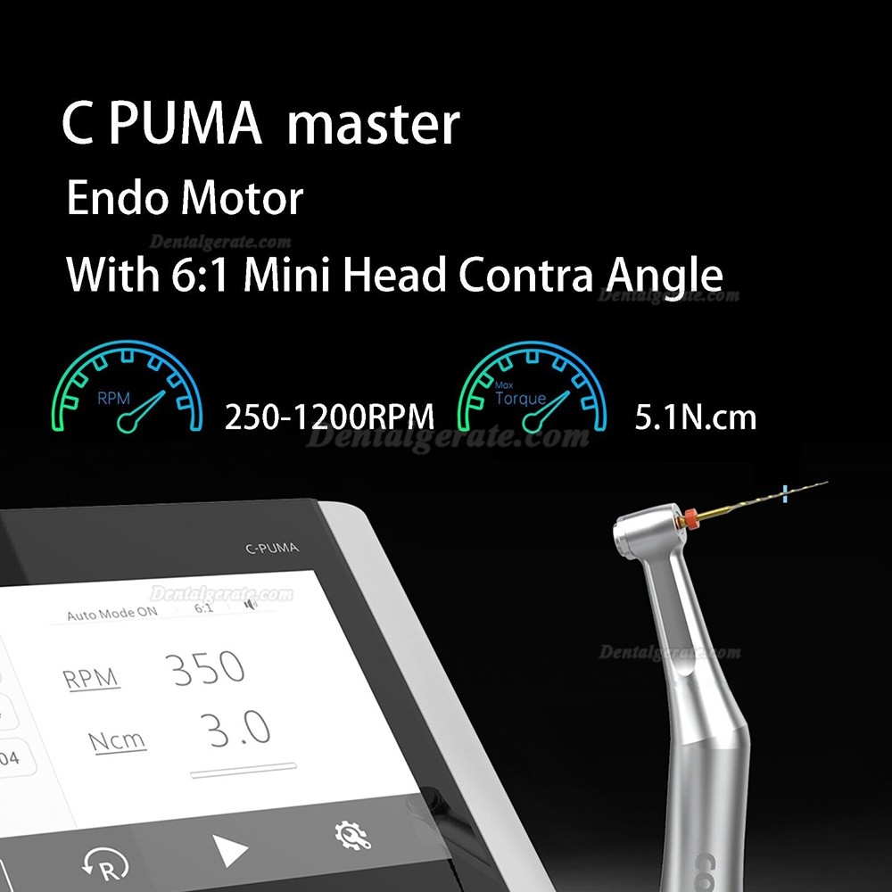 COXO C-PUMA Master Kit de endodontische motor (con contra&aacute;ngulo 1:5 + contra&aacute;ngulo endodoncia 6:1)