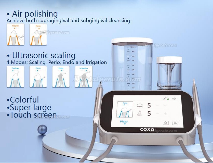 COXO PT MASTER Pulverstrahlger&auml;t Dental Luftstrompolierer + UltraschallScaler