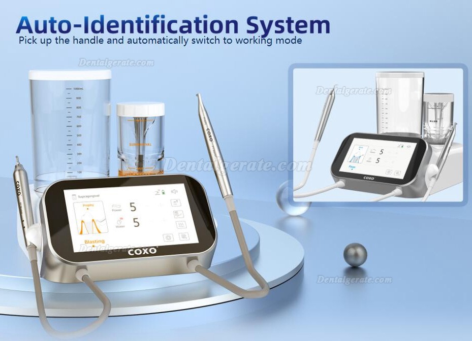 COXO PT MASTER Pulverstrahlger&auml;t Dental Luftstrompolierer + UltraschallScaler
