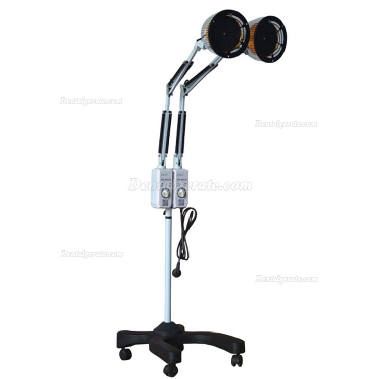 Bozhihan CQ-26 TDP Lampe Doppelkopf TDP Mineral Heat Lampe Fern Therapie Licht mit Dual-Heizplatte