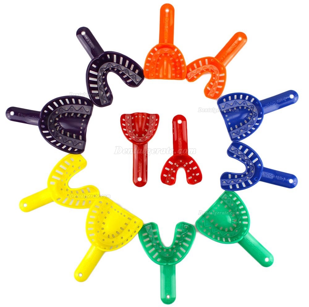 12pcs Dental Abformung Tablett Kunststoff Neu 6 Gr&ouml;&szlig;en Autoklavierbar