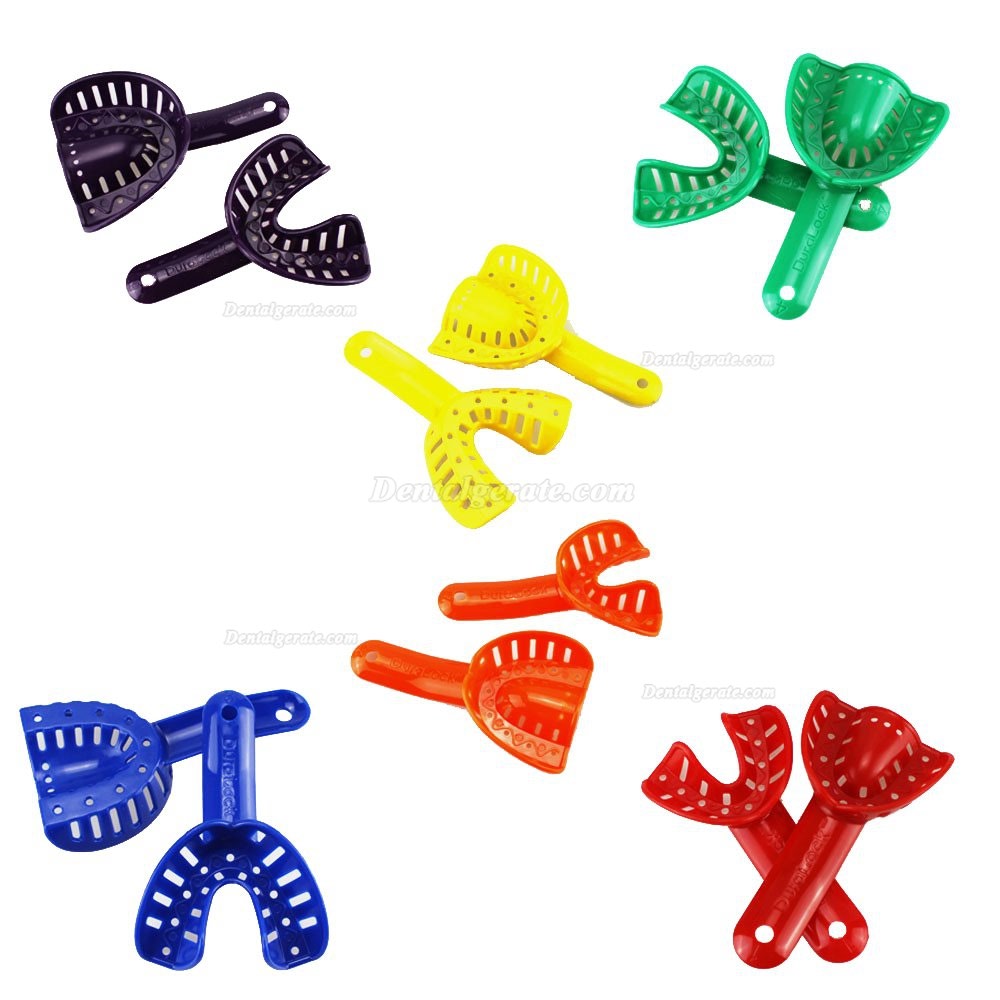 12pcs Dental Abformung Tablett Kunststoff Neu 6 Gr&ouml;&szlig;en Autoklavierbar