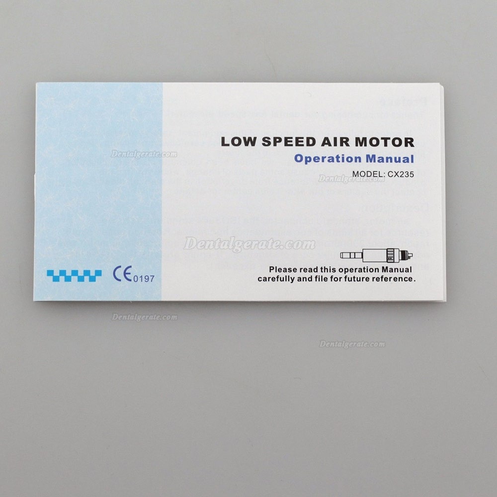 YUSENDENT Innerer Wasser langsamer zahnmedizinischer Luftmotor-Handst&uuml;ck CX235-3B 4-Loch