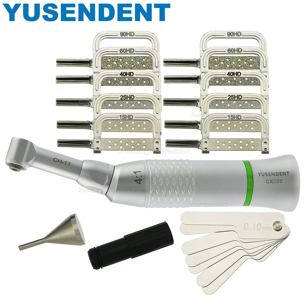 Yusendent Dental Kieferorthop&auml;dische IPR Kit Interproximale Schmelzreduktion 4:1 Set Streifen EVA