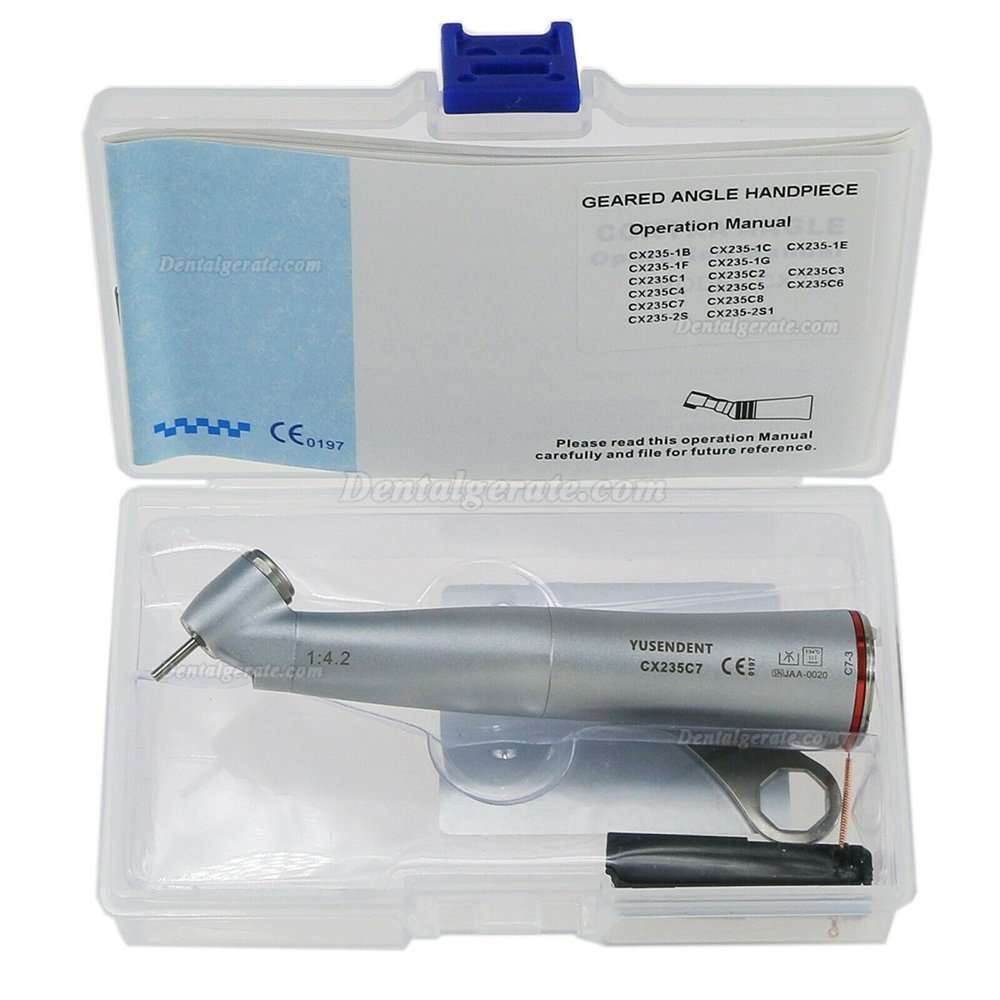 YUSENDENT CX235 C7-3 45° Zahnarzt Rotes Winkelstück 1:4.2 Handstück YUSENDENT CX235 C7-3 45° Zahnarzt Rotes Winkelstück 1:4.2 Handstück