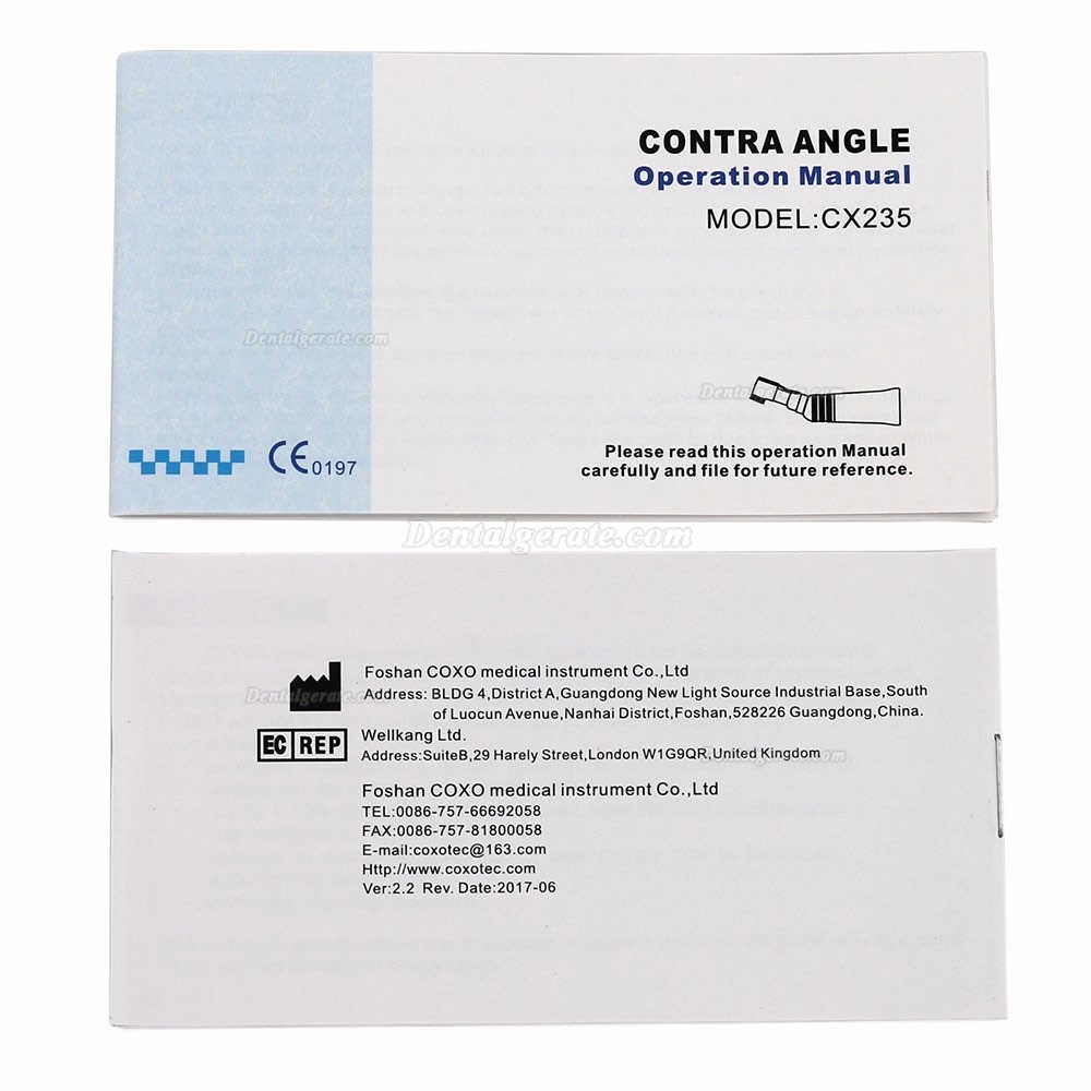 YUSENDENT 4:1 Dentalhygieniker-Prophylaxe-Winkelst&uuml;ck CX235C3-8
