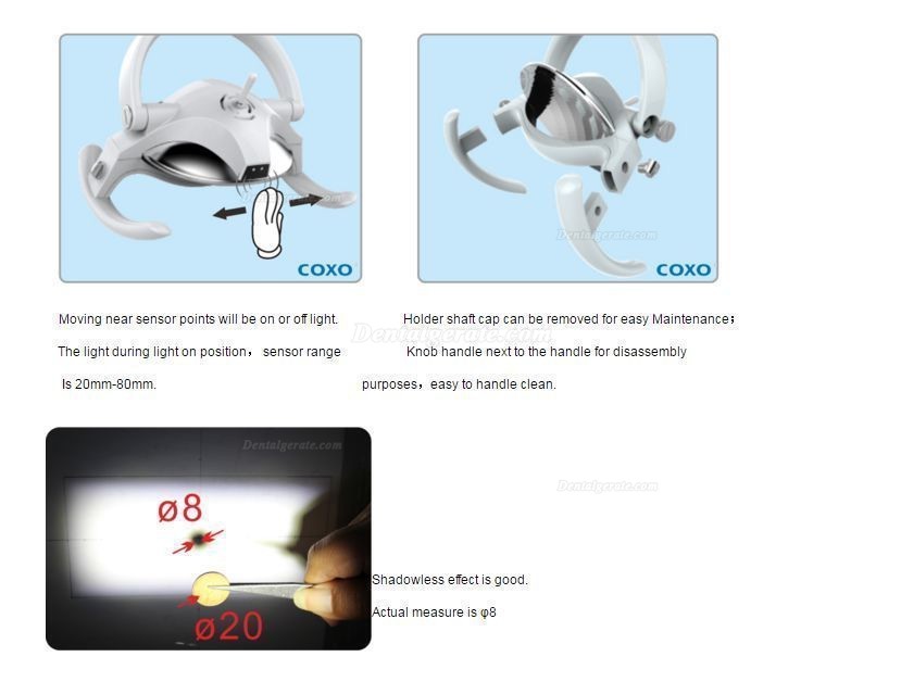 YUSENDENT® CX249-21 Zahnheilungslampe Lichtreflexion LED stufenlos einstellbar YUSENDENT® CX249-21 Zahnheilungslampe Lichtreflexion LED stufenlos einstellbar