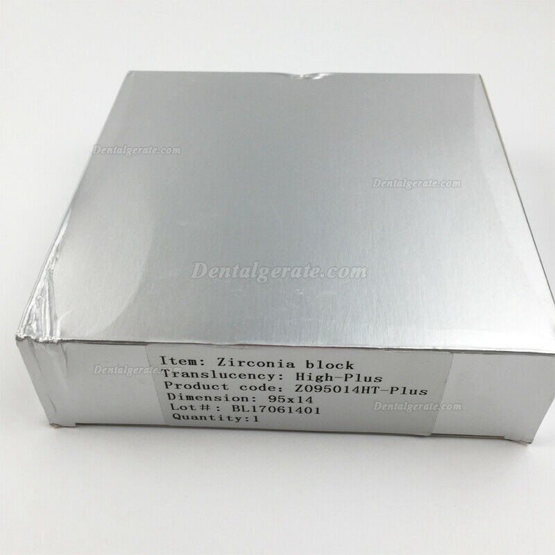 1 Stück OD95mm ST/HT Dental Zirkon Ronden Zirkonoxid Fräsrohlinge (für ZirkonZahn CAD/CAM Fräsmaschine) 1 Stück OD95mm ST/HT Dental Zirkon Ronden Zirkonoxid Fräsrohlinge (für ZirkonZahn CAD/CAM Fräsmaschine)