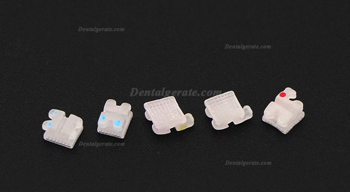 5 Packung/100 St&uuml;cke Dental Kieferorthop&auml;dische Keramik Brackets St&auml;nder Mini Roth 022 3 4 5 Haken