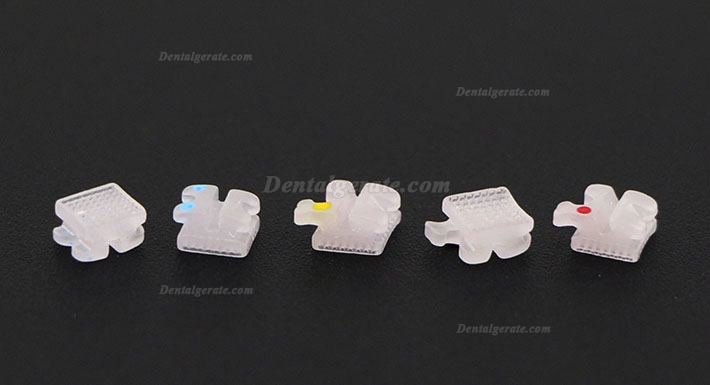 5 Packung/100 St&uuml;cke Dental Kieferorthop&auml;dische Keramik Brackets St&auml;nder Mini Roth 022 3 4 5 Haken