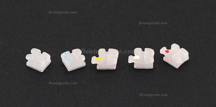 5 Packung/100 St&uuml;cke Dental Kieferorthop&auml;dische Keramik Brackets St&auml;nder Mini Roth 022 3 4 5 Haken
