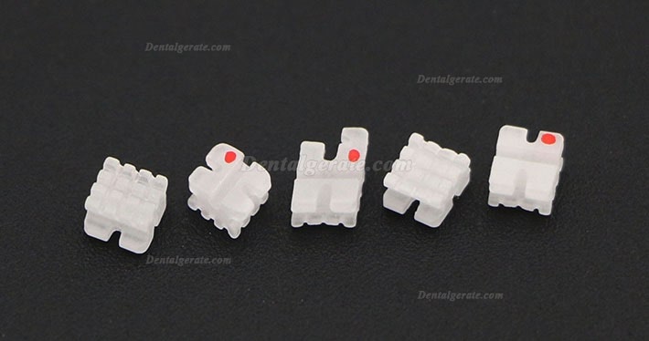 5 Packungen/20 St&uuml;cke Dental Kieferorthop&auml;dische Keramik Bracket St&auml;nder MBT 022 3 Haken