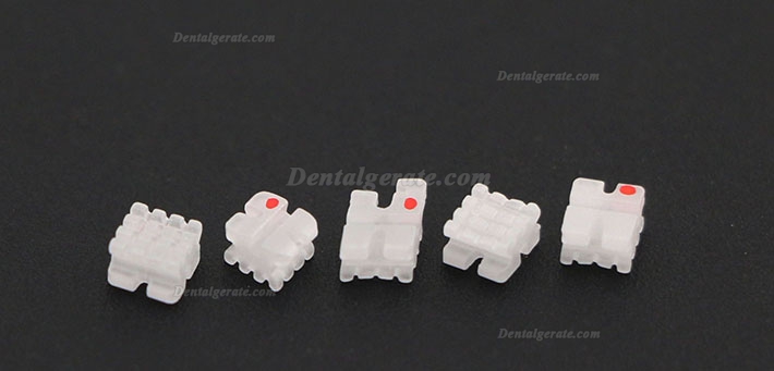 5 Packungen/20 St&uuml;cke Dental Kieferorthop&auml;dische Keramik Bracket St&auml;nder MBT 022 3 Haken