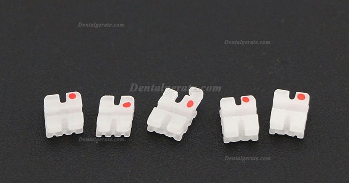 5 Packungen/20 St&uuml;cke Dental Kieferorthop&auml;dische Keramik Bracket St&auml;nder MBT 022 3 Haken
