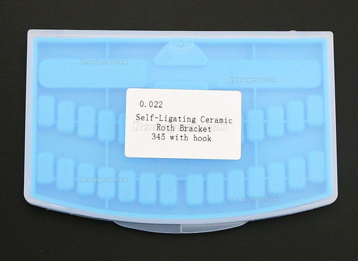 1 Box Dental Kieferorthop&auml;dische Selbstligierende Keramik Brackets St&auml;nder Roth 022 345 Haken