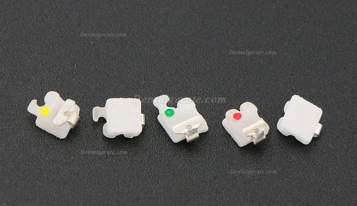 1 Box Dental Kieferorthop&auml;dische Selbstligierende Keramik Brackets St&auml;nder Roth 022 345 Haken