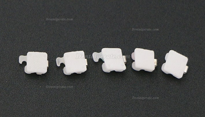1 Box Dental Kieferorthop&auml;dische Selbstligierende Keramik Brackets St&auml;nder Roth 022 345 Haken