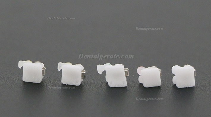 1 Box Dental Kieferorthop&auml;dische Selbstligierende Keramik Brackets St&auml;nder Roth 022 345 Haken