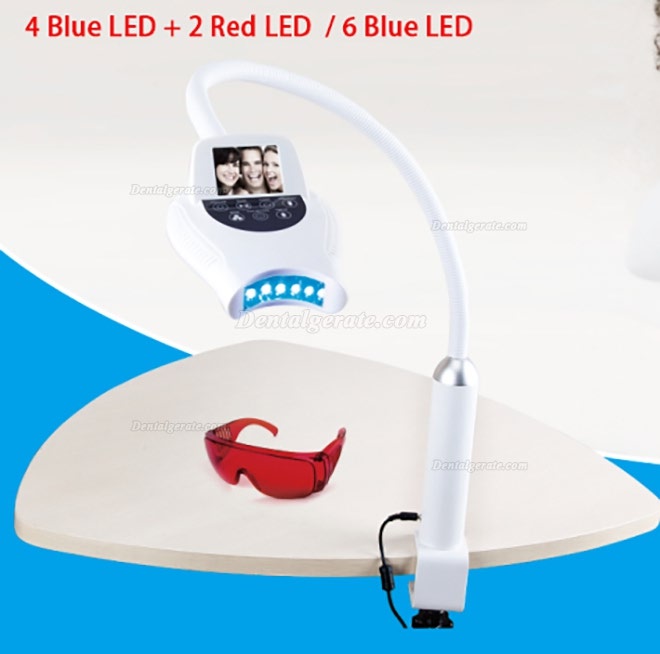 Zahnaufhellungslampe Schreibtischmodell oder Chairside-Einheit (4 blaue LED + 2 rote LED)