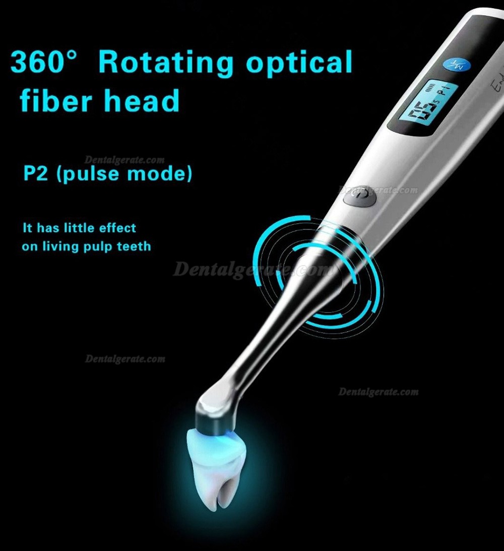 Dental LED Polymerisationslampe Kabellos (1 Sek. Aush&auml;rtung , Metallkopf 1400mw/cm2)