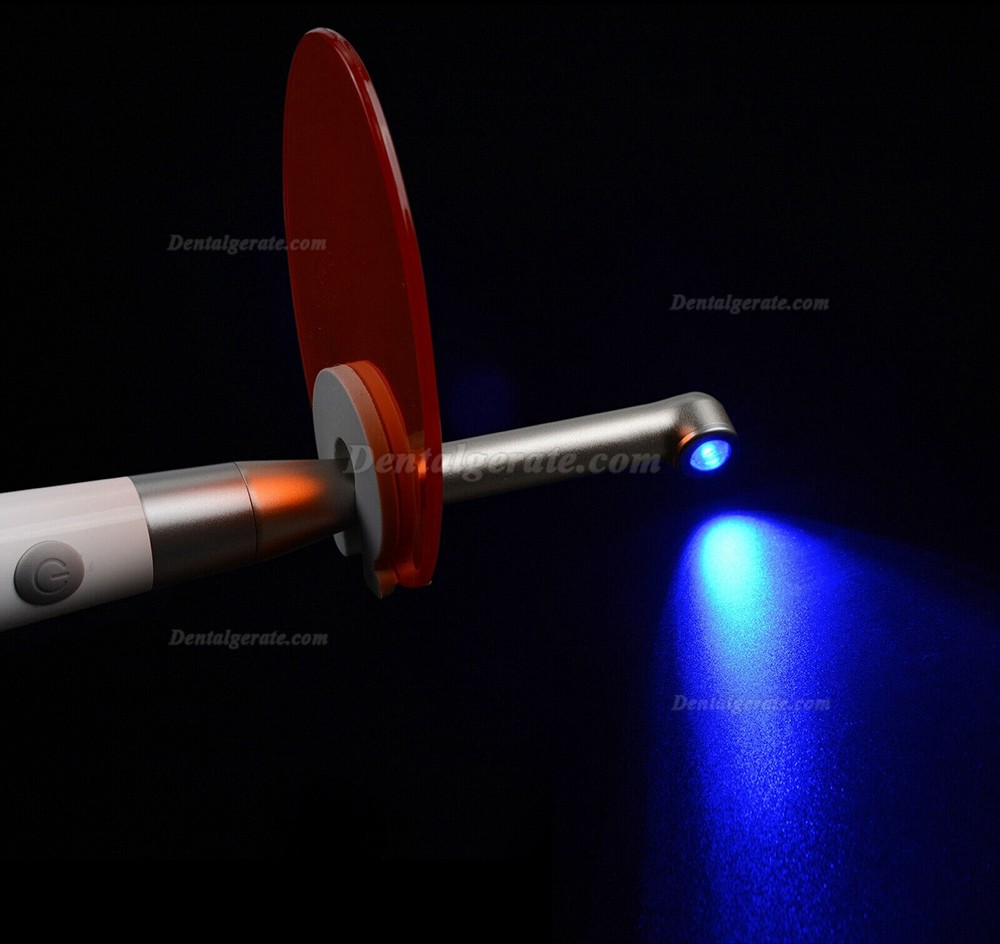 Dental LED Polymerisationslampe Kabellos (1 Sek. Aush&auml;rtung , Metallkopf 1400mw/cm2)