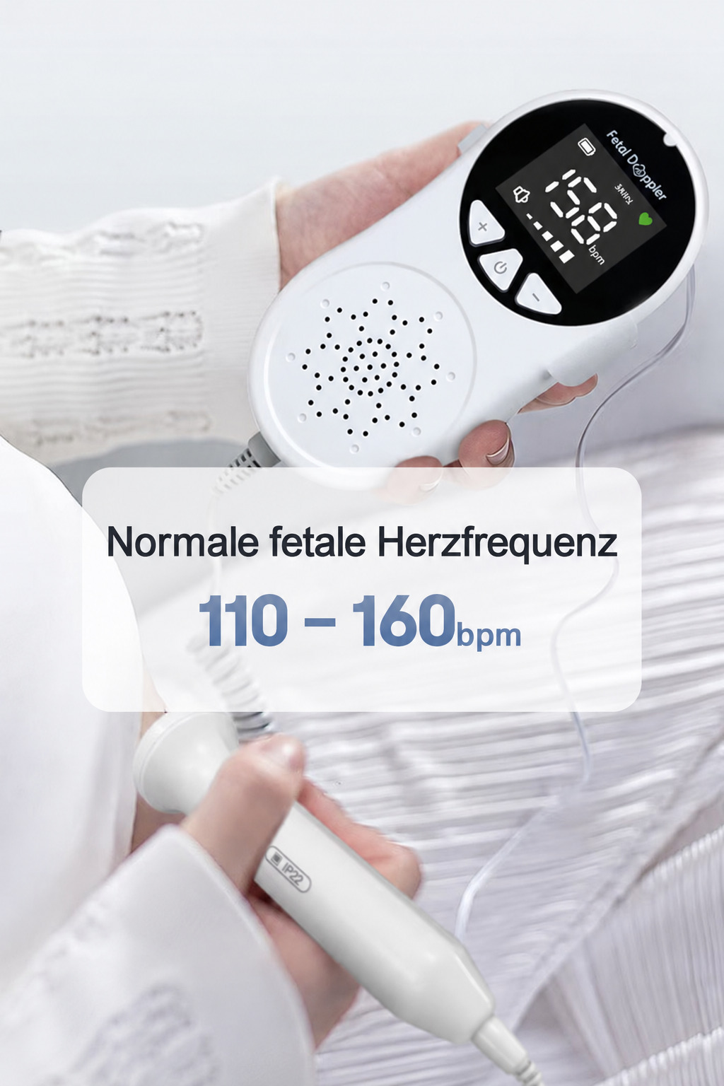 CONTEC 10A(LED) F&ouml;tus herzfrequenz-detektor / Herzschlag Ger&auml;t Baby