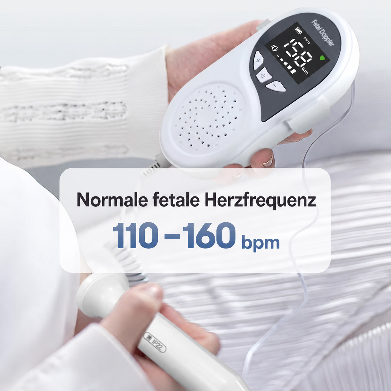 CONTEC 10B LED F&ouml;tus herzfrequenz-detektor / Herzschlag Ger&auml;t Baby