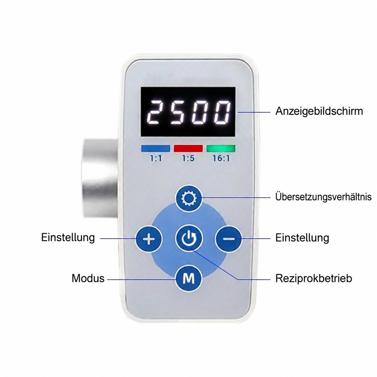 Elektrischer LED-Mikromotor f&uuml;r den zahn&auml;rztlichen Einbau, mit b&uuml;rstenlosem Motor
