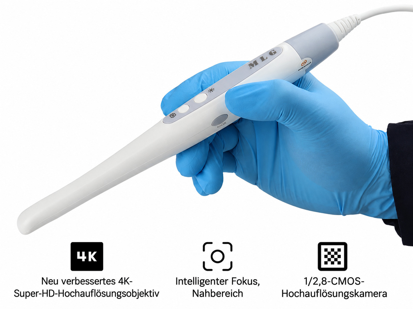 MLG CF686B dentale 4K-HD USB Intraoralkamera, 1/2,8-Zoll-Sensor