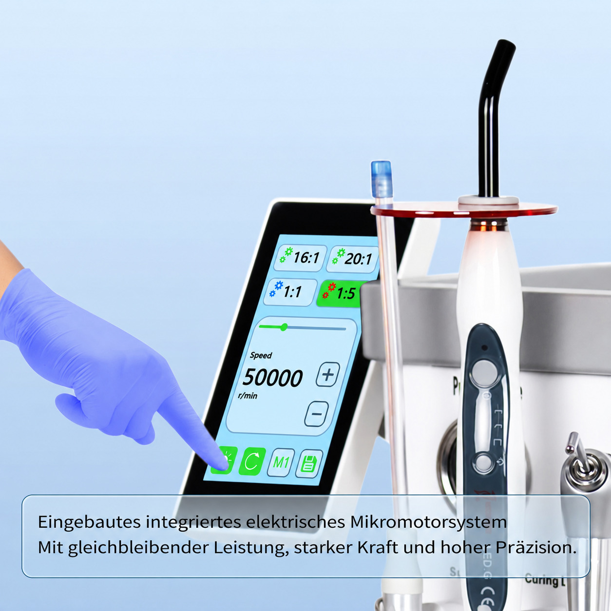 ANZHI AZ-202-1 mobile zahn&auml;rztliche Behandlungseinheit mit Luftkompressor + Mikromotor