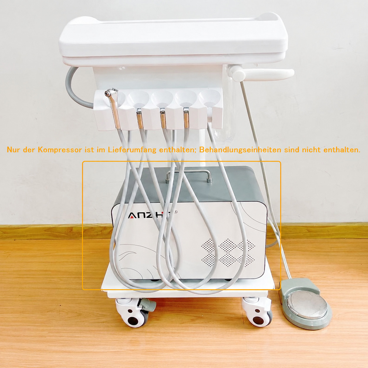 ANZHE AZ-AC01 550 W tragbarer &ouml;lfreier Dental-Kompressor