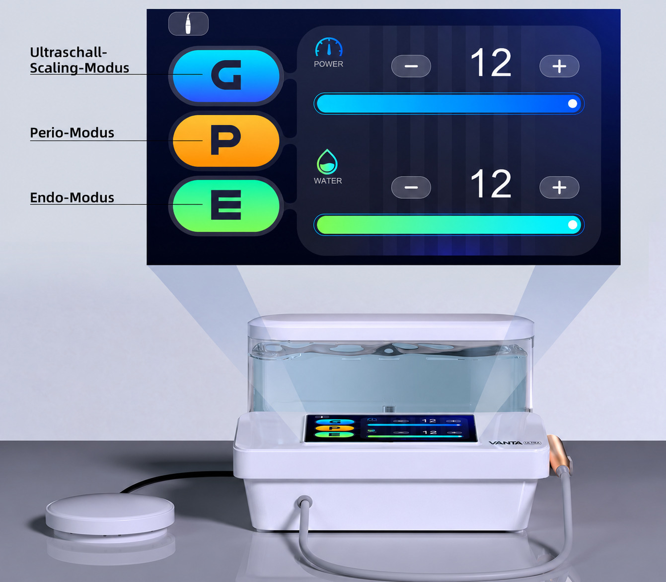 PlusPower Vanta digitales ultraschallScaler