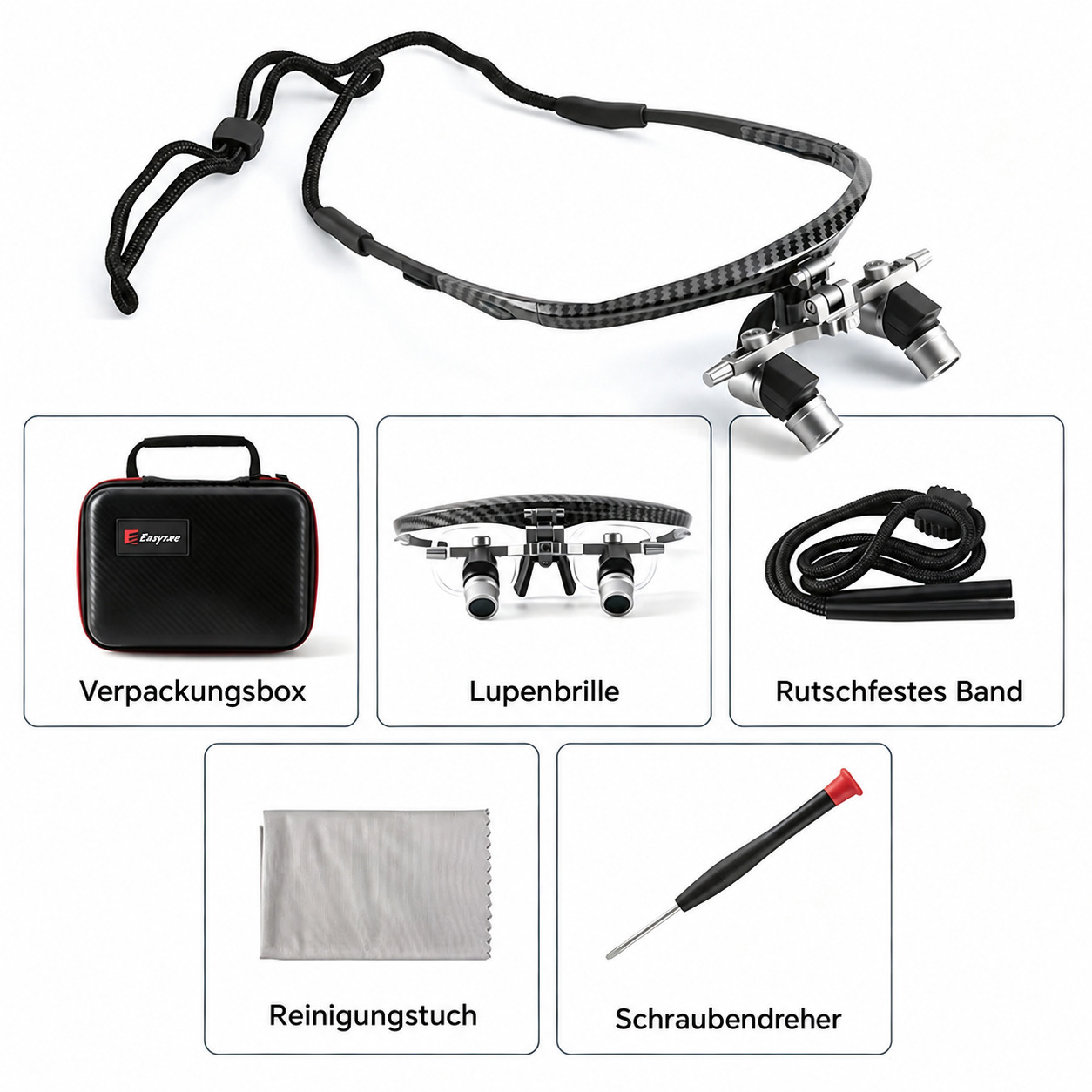 YUYO Ergo Dental Flip-up ergonomische Lupenbrille 3X/4X/5X/6X YUYO Ergo Dental Flip-up ergonomische Lupenbrille 3X/4X/5X/6X