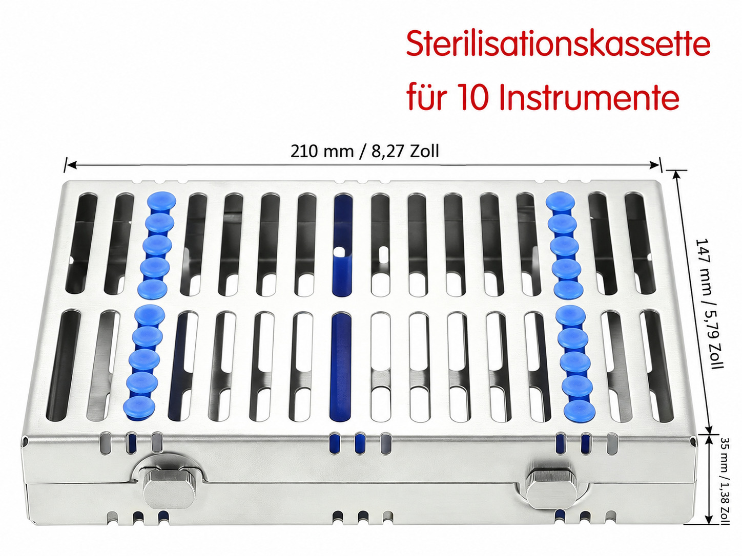 5-teiliger Instrumenten sterilisierkassette (einzelne kassette für 10 instrumente) 5-teiliger Instrumenten sterilisierkassette (einzelne kassette für 10 instrumente)