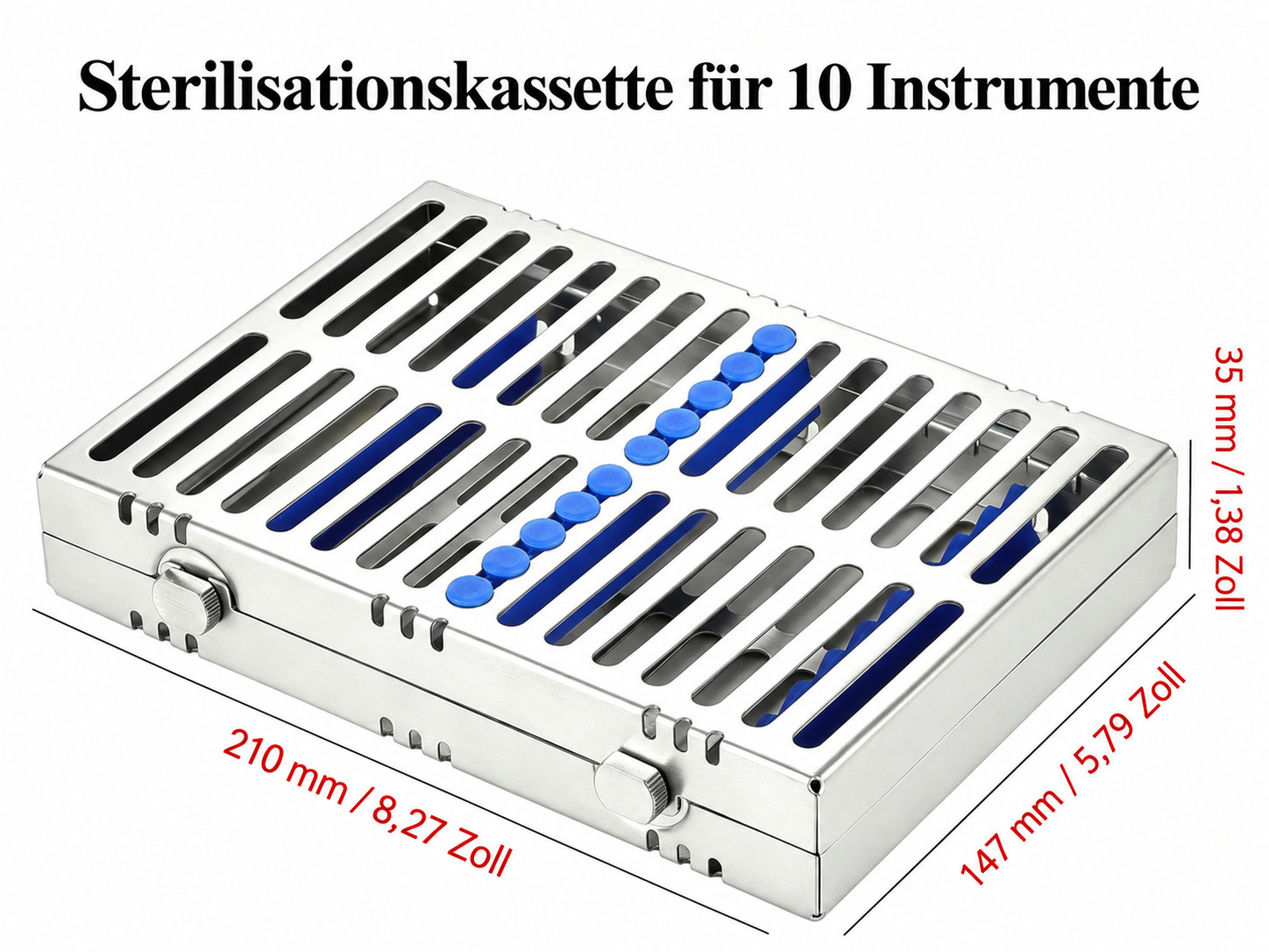 5-teiliger Instrumenten sterilisierkassette (einzelne kassette für 10 instrumente) 5-teiliger Instrumenten sterilisierkassette (einzelne kassette für 10 instrumente)