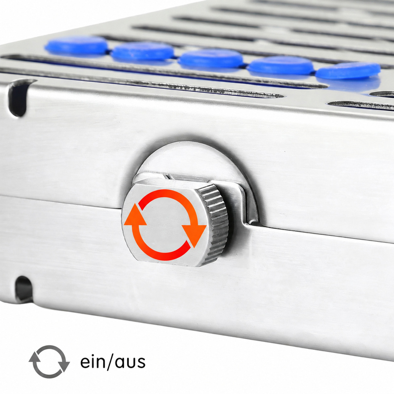 5-teiliger Instrumenten sterilisierkassette (einzelne kassette f&uuml;r 5 instrumente)